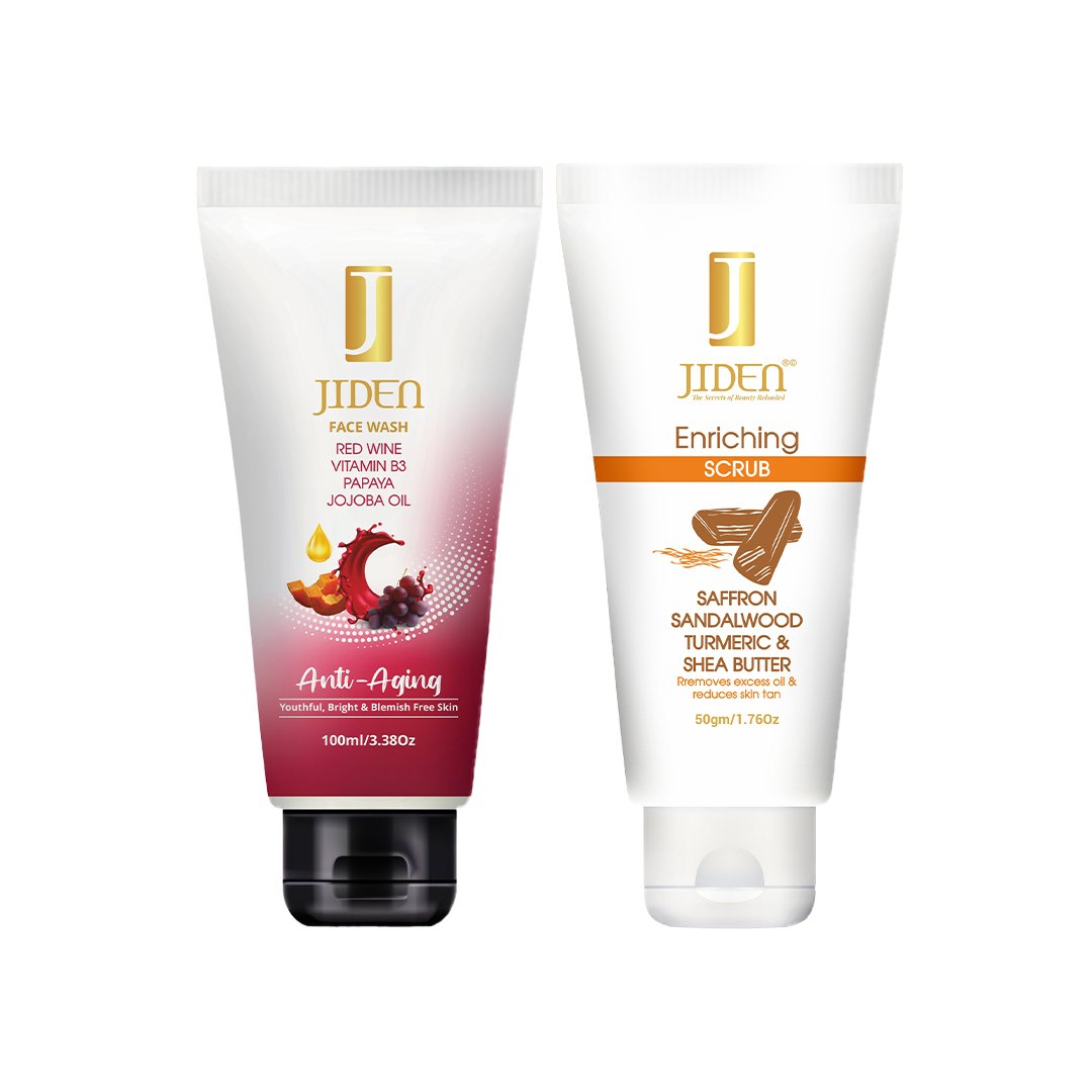 Jiden Anti Aging Face Wash 100 Ml+Jiden Enriching Scrub 50 G