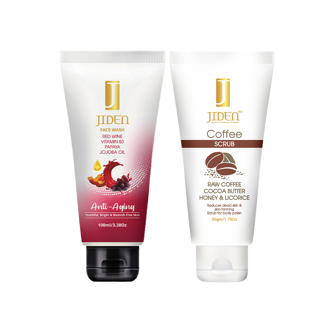 Jiden Antiaging Face Wash 100 Ml+Jiden Coffee Scrub 50 G